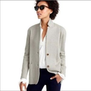 NWT J.Crew Mercantile Gray Knit Sweater Blazer - Small